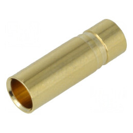 Conector Banană 4mm Soclu 32A Neizolat cu Rezistență de 0,45mΩ - Cablaj 12AWG | Electronic-mag.ro | Componente Electronice