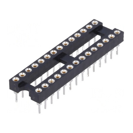 Soclu pentru circuite integrate DIP28, Raster 2,54mm, THT - Precizie în montaj | Electronic-mag.ro | Componente Electronice