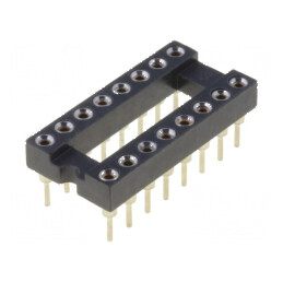 Soclu DIP16 pentru Circuite Integrate cu Raster de 2,54mm - THT de Precizie | Electronic-mag.ro | Componente Electronice