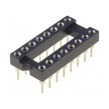Soclu DIP16 pentru Circuite Integrate cu Raster de 2,54mm - THT de Precizie | Electronic-mag.ro | Componente Electronice