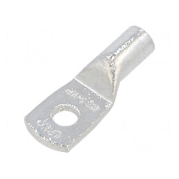 Vârf Inelar Tubular M5 10mm² Crimat pe Cablu Cositorit - Conector Electric Profesional | Electronic-mag.ro | Componente Electronice