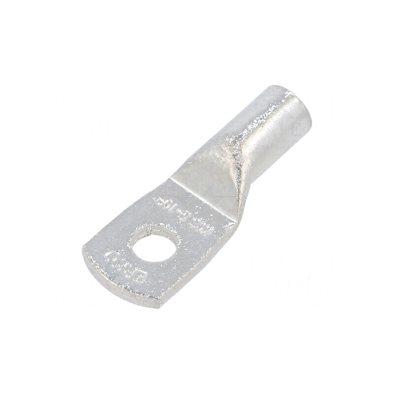 Vârf Inelar Tubular M5 10mm² Crimat pe Cablu Cositorit - Conector Electric Profesional | Electronic-mag.ro | Componente Electronice