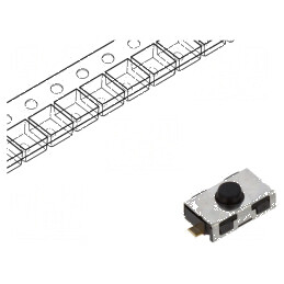Microîntrerupător TACT SPST-NO 0,05A/32VDC SMT 4,5N, Poz. 2 - Comutator Compact pentru Circuit Electric | Electronic-mag.ro | Componente Electronice