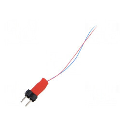 LED roșie 25-40mcd 120° 1x0,5x0,4mm - Cablu Terminat x2, Lungime 0,3m | Electronic-mag.ro | Componente Electronice