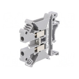 "Terminal de îmbinare pentru șine 0,2-4mm², 1 pistă, 2 borne, gri, lățime 6,2mm" | Electronic-mag.ro | Componente Electronice