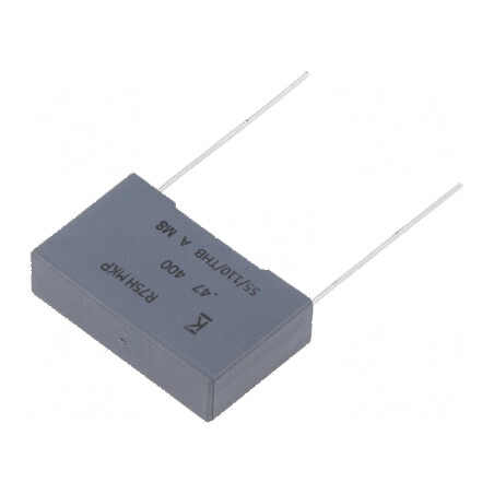 Condensator polipropilenă R75 470nF 26,5x7x16mm THT ±5% - Componentă electronică de calitate superioară | Electronic-mag.ro | Componente Electronice