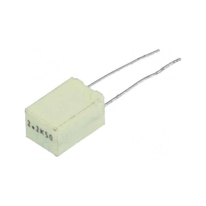 Condensator poliester 2.2uF 30VAC 50VDC 5mm ±10% THT R82 - Component electronic de înaltă calitate | Electronic-mag.ro | Componente Electronice