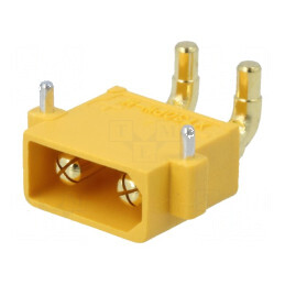 Conector Alimentare DC XT30 Tată PIN 2 pentru Montare PCB THT | Electronic-mag.ro | Componente Electronice