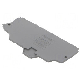 Capac final gri închis 2mm SNK, înălțime 80,47mm, rezistent la temperaturi între -55 și 110°C | Electronic-mag.ro | Componente Electronice