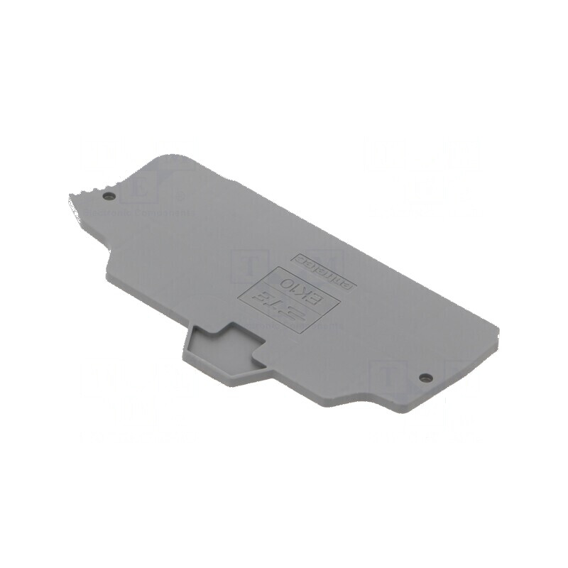 Capac final gri închis 2mm SNK, înălțime 80,47mm, rezistent la temperaturi între -55 și 110°C | Electronic-mag.ro | Componente Electronice