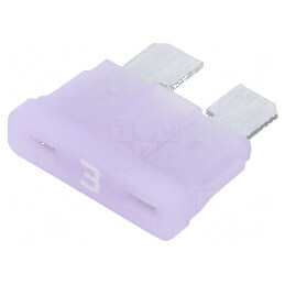 Siguranţă auto 3A 32VDC - 19,3mm, aliaj de staniu | Electronic-mag.ro | Componente Electronice