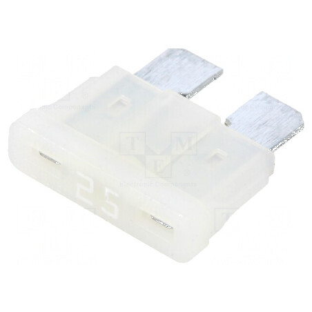 Siguranţă auto 25A 32VDC, 19,3mm, aliaj de staniu - protecţie electrică profesională | Electronic-mag.ro | Componente Electronice