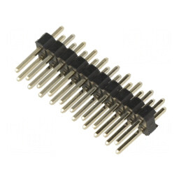 Conector șiruri pini tată 2,54mm, 20 pini, THT, aurit | Electronic-mag.ro | Componente Electronice