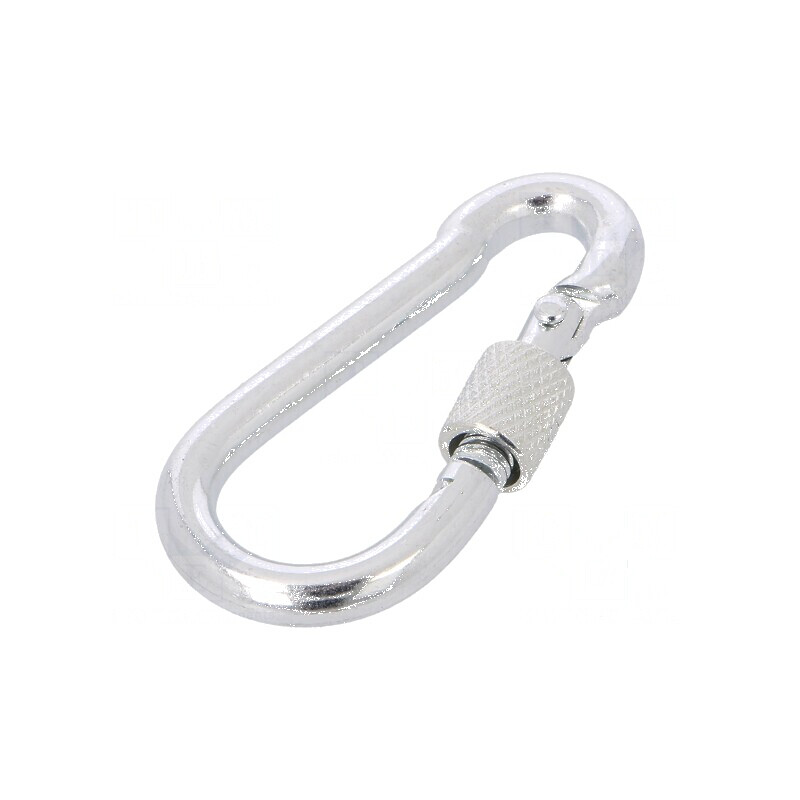 Carabină din oțel zincat pentru cabluri, lungime 60mm, diametru 6mm cu protecție | Electronic-mag.ro | Componente Electronice Carabină din oțel zincat pentru cabluri, lungime 60mm, diametru 6mm cu protecție | Electronic-mag.ro | Componente Electronice