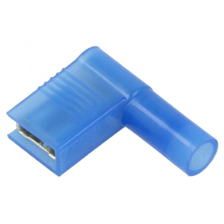 Terminal plat 6,3mm cu conector mamă 0,8mm pentru cabluri de 1,5÷2,5mm² - crimpat | Electronic-mag.ro | Componente Electronice