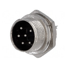 Conector Microfon Soclu Tată PIN 6 - Calitate Profesională | Electronic-mag.ro | Componente Electronice