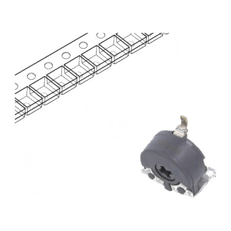 Potențiometru de montare singură tură, orizontal, 50kΩ, 100mW - Componentă electronică de precizie | Electronic-mag.ro | Componente Electronice