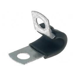 Clipsuri din oțel Øbuclă - Diametru 6,4mm, Lățime 12,7mm, Orificiu Montaj 6,7mm | Electronic-mag.ro | Componente Electronice