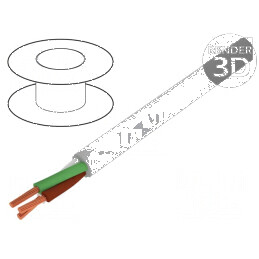 Cablu ELITRONIC® LIYY 3x0,14mm² Neecranat 250V Cu Litat Gri - Cabluri Electrice Profesionale | Electronic-mag.ro | Componente Electronice