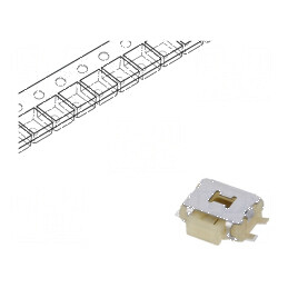 Microîntrerupător TACT SPST-NO 0,05A/12VDC SMT 1,57N - Pozitie 2 | Electronic-mag.ro | Componente Electronice