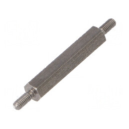 Piuliță Distanțieră Filetată Hexagonală 25mm, Filet Exterior M2.5 | Electronic-mag.ro | Componente Electronice