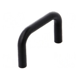 Suport poliamidă neagră cu dimensiuni H: 30mm, L: 46,3mm, W: 6,3mm și filet M3 | Electronic-mag.ro | Componente Electronice