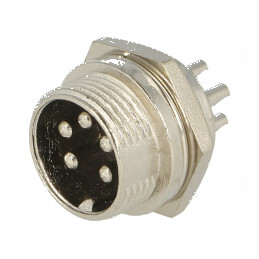 Conector Microfon Soclu Tată PIN 5 - Compatibilitate Profesională | Electronic-mag.ro | Componente Electronice