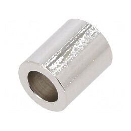 Manşon distanţier cilindric din alamă nichelată 12mm - Diametru exterior 10mm | Electronic-mag.ro | Componente Electronice