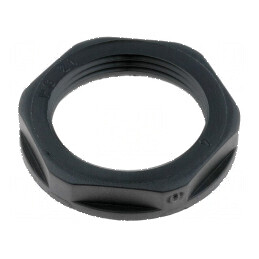 Piuliță PG21 din poliamidă UL94V-2, 36mm, neagră, rezistență temperatură -20° până la 100°C | Electronic-mag.ro | Componente Electronice