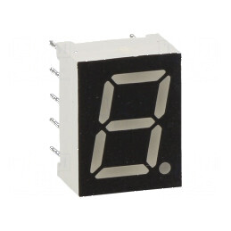 Afișaj LED cu 7 segmente de 9,9mm, 0,39 Nr. car: 1, roșie, 30mcd | Electronic-mag.ro | Componente Electronice