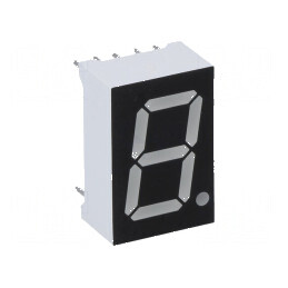 Afișaj LED 7 segmente 14,2mm 0,56 Nr. car: 1 Verde 8mcd pentru Proiecte Electronice | Electronic-mag.ro | Componente Electronice