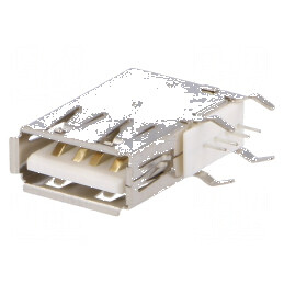 Conector USB A Soclu THT Lateral Unghi 90° - Soluție de Conectare Profesională | Electronic-mag.ro | Componente Electronice