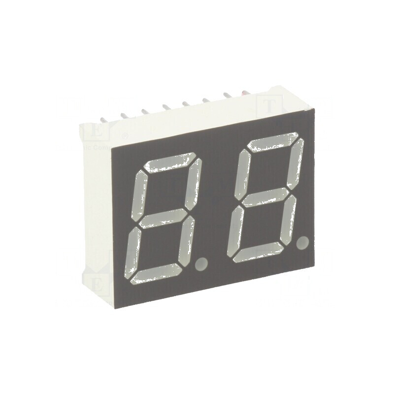 Afișaj LED cu 7 segmente, 14,2 mm, 0,56", Nr. car: 2, Galben-Verde | Electronic-mag.ro | Componente Electronice Afișaj LED cu 7 segmente, 14,2 mm, 0,56", Nr. car: 2, Galben-Verde | Electronic-mag.ro | Componente Electronice
