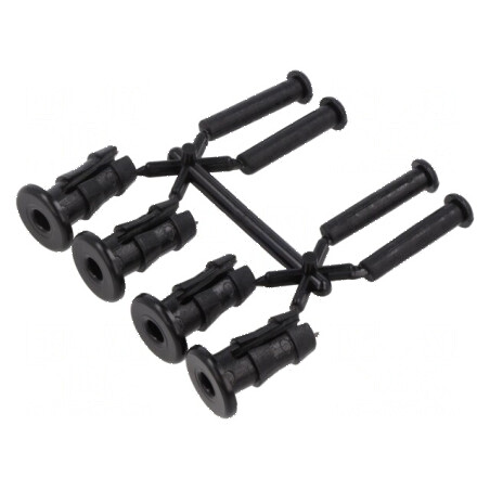 Set de nituri negre - 100 bucăți, pentru îmbinări durabile și rezistente | Electronic-mag.ro | Componente Electronice