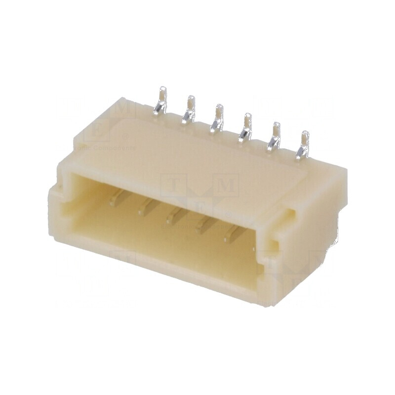 Conector cablu-placă soclu tată SH, SR 1mm PIN: 6 SMT 50V 1A pentru aplicații electronice | Electronic-mag.ro | Componente Electronice Conector cablu-placă soclu tată SH, SR 1mm PIN: 6 SMT 50V 1A pentru aplicații electronice | Electronic-mag.ro | Componente Electronice