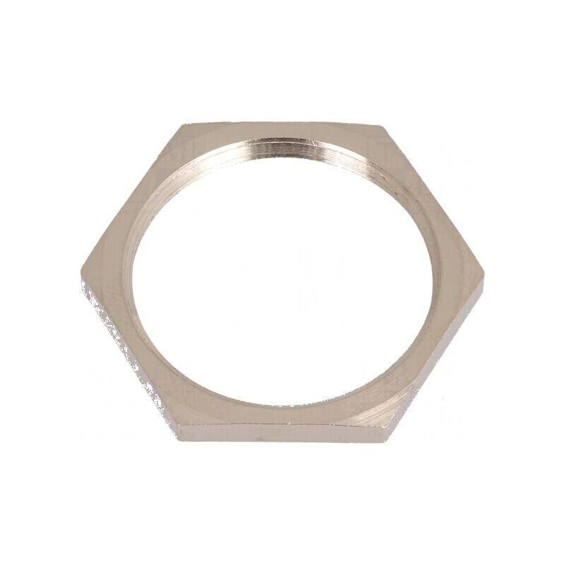 Piuliță PG21 din alamă nichelată, 32mm, Filet PG - Componentă de Conexiune Industriale | Electronic-mag.ro | Componente Electronice Piuliță PG21 din alamă nichelată, 32mm, Filet PG - Componentă de Conexiune Industriale | Electronic-mag.ro | Componente Electronice