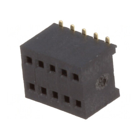 Conector şiruri pini soclu mamă 10 pini 1,27mm SMT 2x5 | Electronic-mag.ro | Componente Electronice
