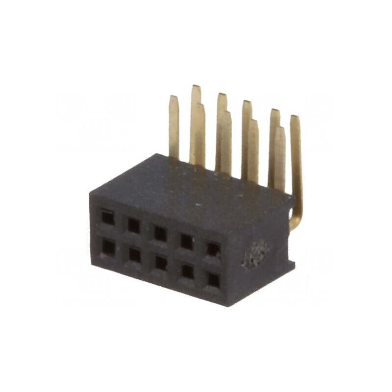 Conector şiruri pini soclu mamă 10 pini unghi 90° 1,27mm | Electronic-mag.ro | Componente Electronice