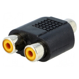 Adaptor RCA T, Soclu Mono x2 pentru Conexiuni Audio | Electronic-mag.ro | Componente Electronice