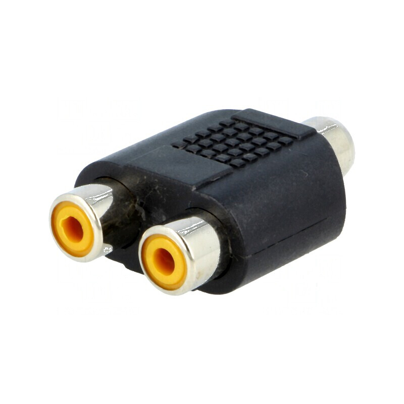 Adaptor RCA T, Soclu Mono x2 pentru Conexiuni Audio | Electronic-mag.ro | Componente Electronice