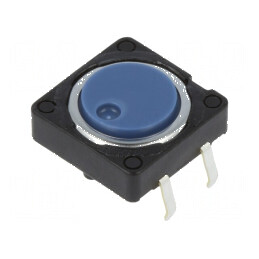 Microîntrerupător TACT SPST 2 Pozitii 0,05A 12VDC THT 0,7N 4,3mm - Comutator Compact pentru Circuit Electric | Electronic-mag.ro | Componente Electronice