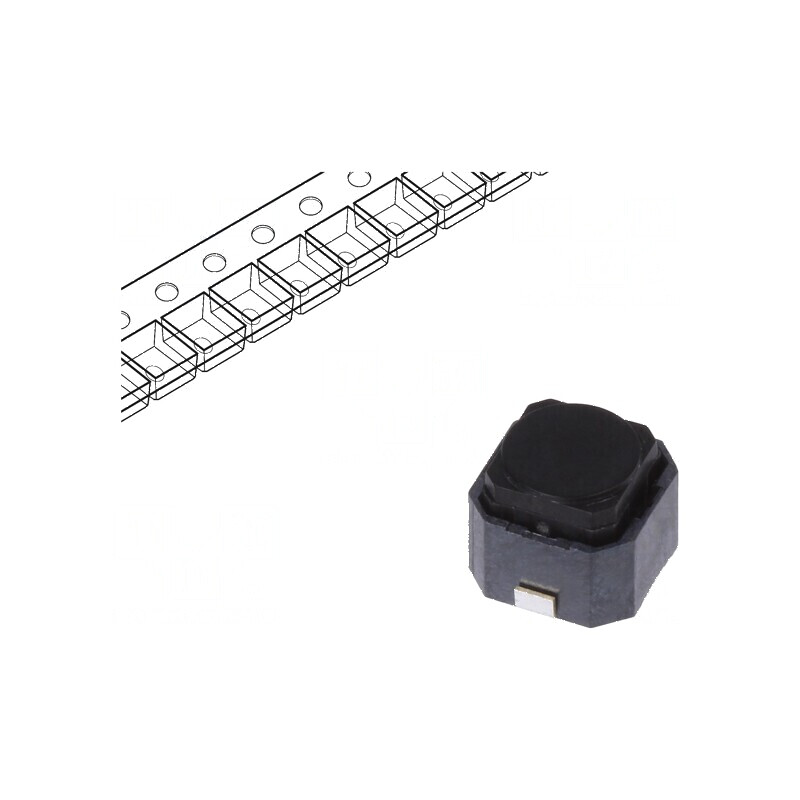 Microîntrerupător TACT SPST Pozitiv 2, 0,05A/16VDC SMT, Forță de Actuare 1,6N, Dimensiune 5mm | Electronic-mag.ro | Componente Electronice
