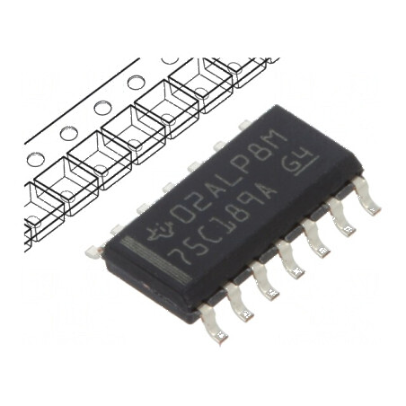 Interfață receptor RS232 1000kbps SOIC14 pentru comunicații de linie | Electronic-mag.ro | Componente Electronice