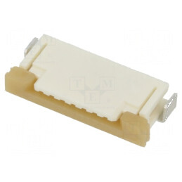 Conector FFC/FPC orizontal 7 pini, contacte superioare, ZIF - Componente electronice | Electronic-mag.ro | Componente Electronice