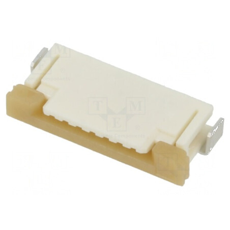 Conector FFC/FPC orizontal 7 pini, contacte superioare, ZIF - Componente electronice | Electronic-mag.ro | Componente Electronice