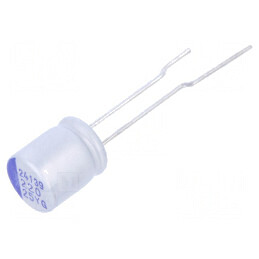 Condensator Hibrid THT 220uF -55÷125°C, Dimensiuni Carcasă Ø8x9,5mm | Electronic-mag.ro | Componente Electronice