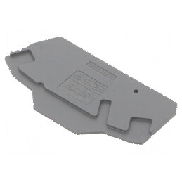 Capac final gri închis SNK, lățime 2mm, înălțime 65,73mm, rezistență temperatură -55÷110°C | Electronic-mag.ro | Componente Electronice