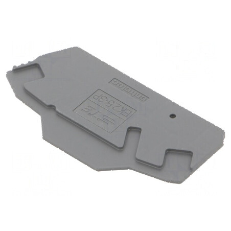 Capac final gri închis SNK, lățime 2mm, înălțime 65,73mm, rezistență temperatură -55÷110°C | Electronic-mag.ro | Componente Electronice