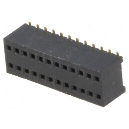 Conector 24 pini soclu mamă 1,27mm SMT 2x12 pentru circuite electronice | Electronic-mag.ro | Componente Electronice