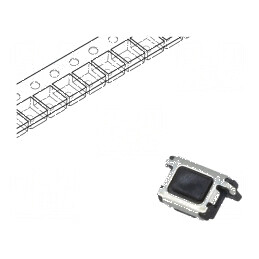 Microîntrerupător TACT SPST 0,015A/15VDC SMT Pozitie 2 - Fara 1,6N | Electronic-mag.ro | Componente Electronice